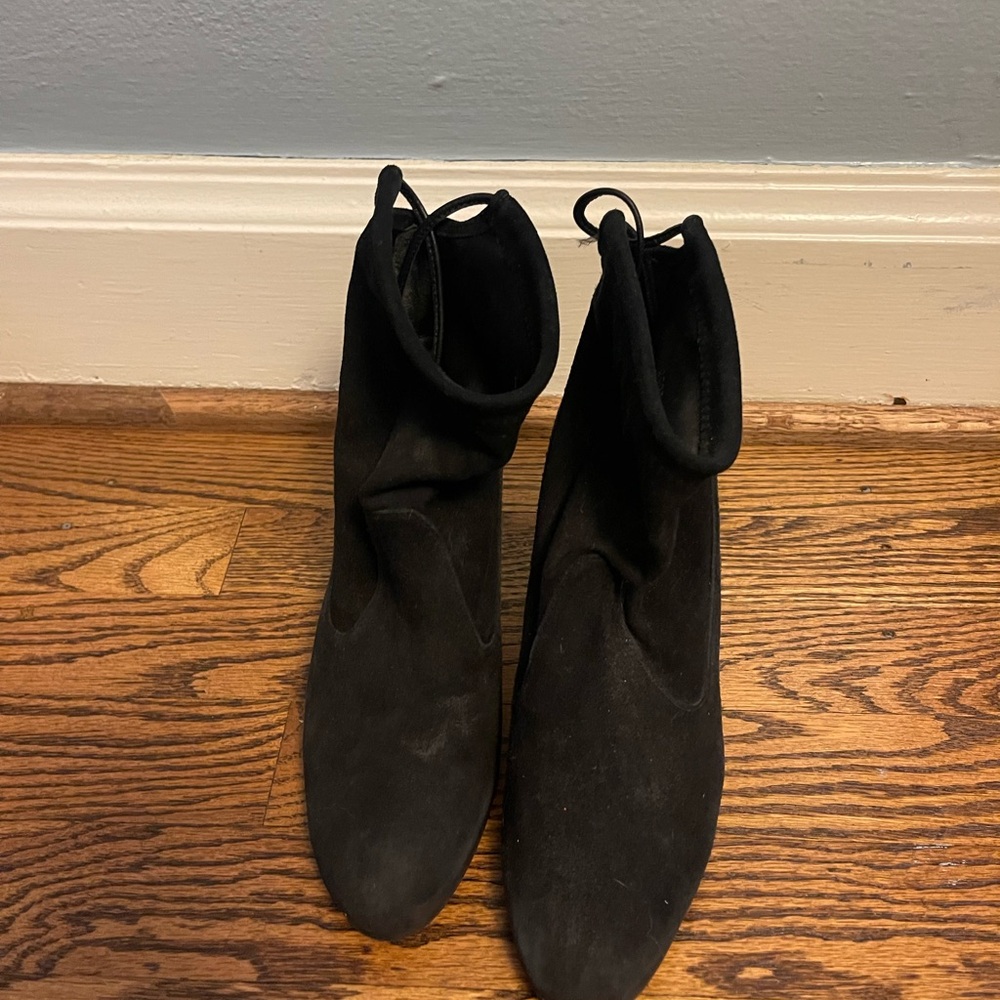 Stuart Weitzman Black Ankle Booties